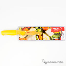 Нож для овощей Atlantis, цвет желтый, 9см.