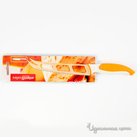 Нож для сыра Atlantis, цвет оранжевый, 13см.
