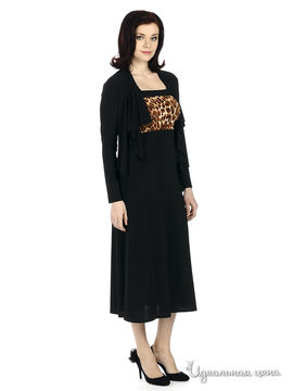 Комплект MadamT "Кери" женский, цвет черный / принт леопард
