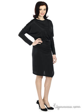 Платье MadamT женское, цвет черный / серебристый