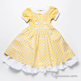 Платье Best for kids для девочки, цвет белый / желтый