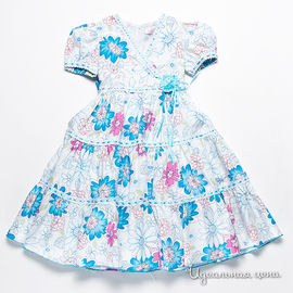 Платье Best for kids для девочки, цвет белый / голубой