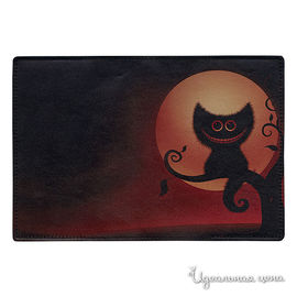 Обложка для паспорта COOL COVER "Кот и луна"