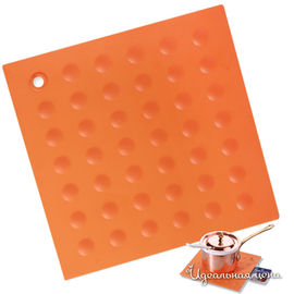 Прихватка силиконовая fortuna, цвет оранжевый, 18x18 см