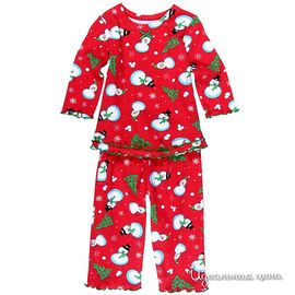 Пижама Crazy8 унисекс, цвет красный, рост 88-93  см