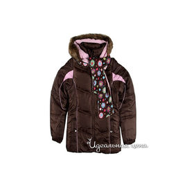Куртка London frog для девочки, цвет темно-коричневый
