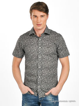 Рубашка Мультибренд мужская, цвет серый / черный