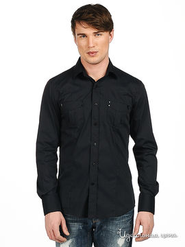 Рубашка Antony Morato мужская, цвет темно-графитовый