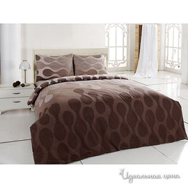 Комплект постельного белья Issimo "CARIO", цвет коричневый, семейный