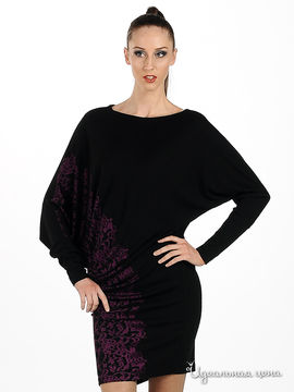 Платье Adzhedo женское, цвет черный / фиолетовый