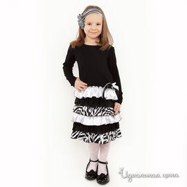 Платье Picoletto "КУКОЛКА" для девочки, цвет черный