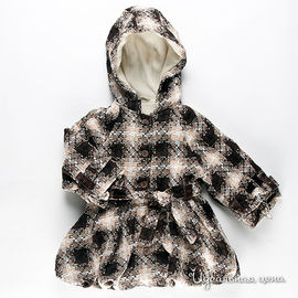 Пальто Mandarinalend для девочки, цвет бежевый / коричневый