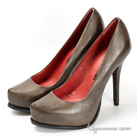 Туфли Мультибренд женские, цвет серо-коричневый