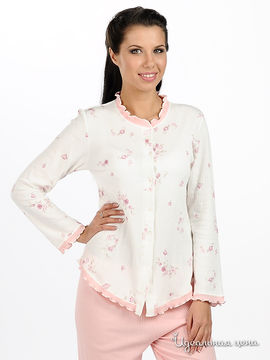 Пижама NOTTEBLU&PRIMA ROSA женская, цвет белый / розовый