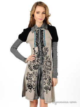 Платье Турецкий шик женское, цвет черный / серый