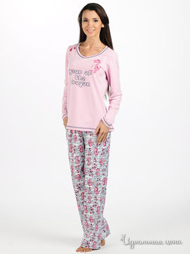 Пижама Relax Mod женская, цвет розовый / белый