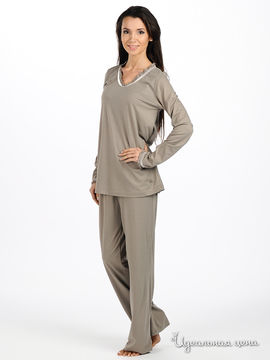 Пижама Relax Mod женская, цвет серо-бежевый