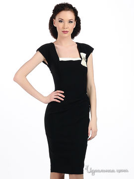 Платье Diva женское, цвет черный / кремовый