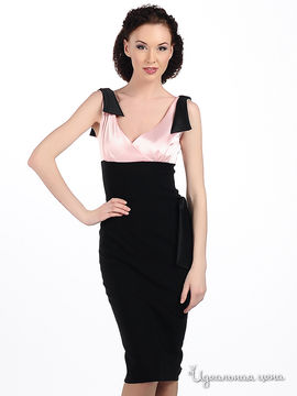 Платье Diva женское, цвет черный / розовый