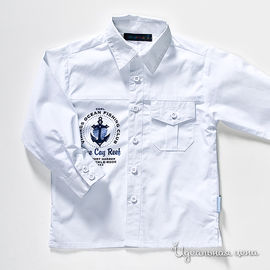 Рубашка default "BLUE CAY" для мальчика, цвет белый
