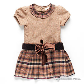 Платье ComusL для девочки, цвет бежевый / коричневый