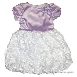 Платье Oncle Tom для девочки, цвет белый / сиреневый