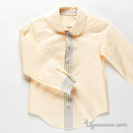 Рубашка GT Basic "АНТОНИО" для мальчика, цвет персиковый / белый