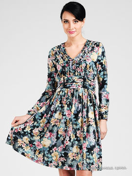 Платье Мультибренд женское, цвет мультиколор / принт цветы