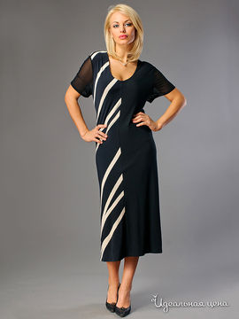 Платье Kate Cooper&Rouge женское, цвет черный / бежевый