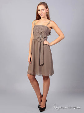 Платье Dress mix женское, цвет светло-коричневый