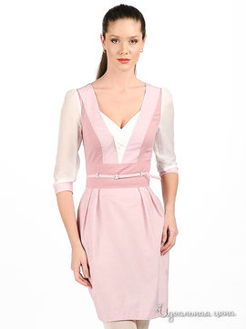 Платье Maria Rybalchenko женское, цвет розовый / белый
