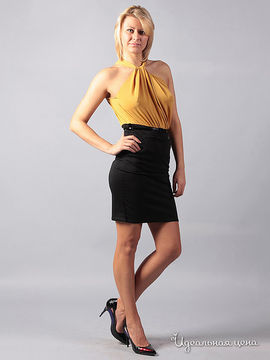 Платье Dress mix женское, цвет черный / желтый