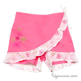 Юбка-шорты Венейя для девочки, цвет розовый / белый