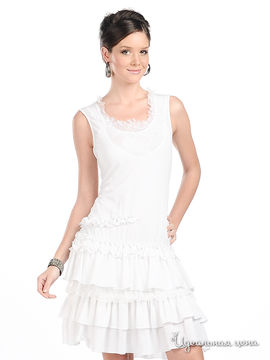 Платье SOCIETA&ATOS LOMBARDINI женское, цвет белый