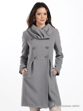 Пальто Мультибренд женское, цвет серый