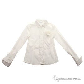 Блуза Gulliver "Крем-брюле" для девочки, цвет молочный, рост 122-152 см