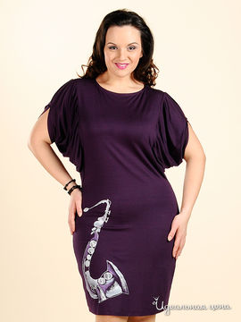 Платье Наталья Новикова женское, цвет темно-фиолетовый