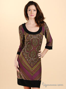 Платье BCBG MAXAZRIA женское, цвет фиолетовый / серый