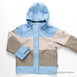 Куртка Huppa для мальчика, цвет бежевый / голубой / светло-бежевый, рост 116 см