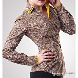Рубашка Alonzo Corrado женская, цвет коричневый