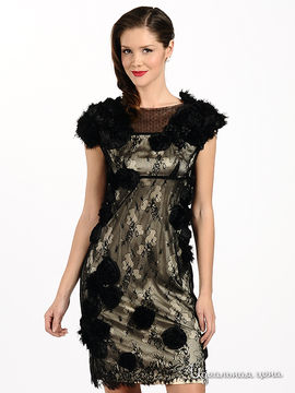 Платье Eleni Viare женское, цвет черный / бежевый