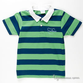 Футболка-поло Cutie Bear для мальчика, цвет зеленый / синий