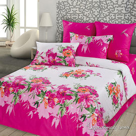 Комплект постельного белья Letto&Levele, цвет малиновый, 1.5 спальный