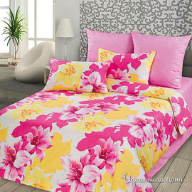 Комплект постельного белья Letto&Levele, цвет желтый / розовый, 1.5 спальный