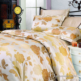 Комплект постельного белья Letto&LeVelle, цвет золотой, евро