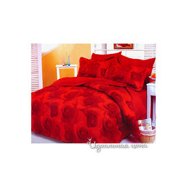 Комплект постельного белья Letto&Levele, цвет красный, евро