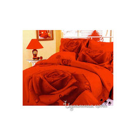 Комплект постельного белья Letto&Levele, цвет красный, семейный