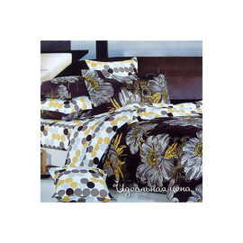 Комплект постельного белья Letto&Levele, цвет серый / мультиколор, семейный