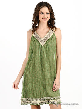 Платье Мультибренд женское, цвет зеленый