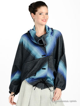 Пальто Artwizard женское, цвет серый / голубой